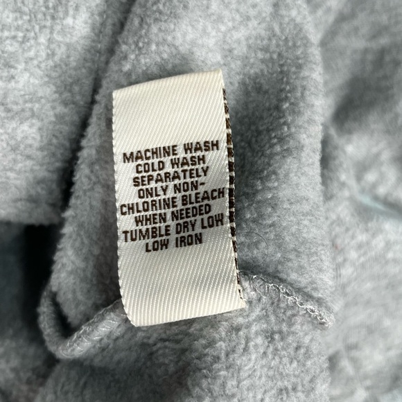 Vintage Havana | Heather Gray With Patchwork Cropped Hoodie - Picture 8 of 8
